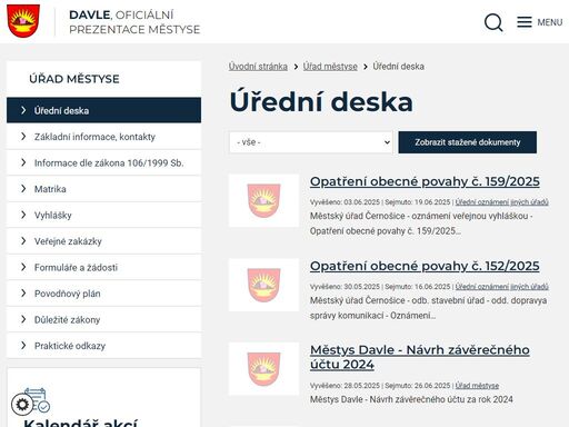 městys davle