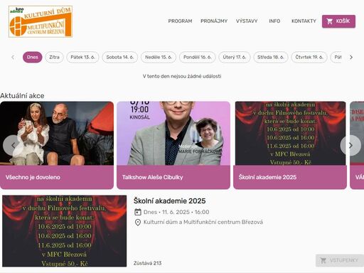 zveme vás za kulturou na březovou u sokolova
