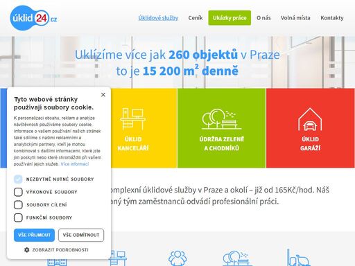 uklízíme bytové domy a kanceláře v praze. provádíme jak pravidelné, tak jednorázové úklidy. dále nabízíme údržbu zeleně a úklid garáží.