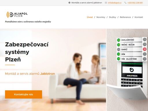 provádíme montáže a servis zabezpečení rodinného domu, bytu nebo firmy v plzeňském kraji. jsme certifikovaným partnerem jablotron.