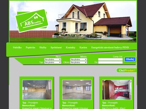reality, prodej a pronájem nemovitostí, bydlení, pozemků abs reality nymburk