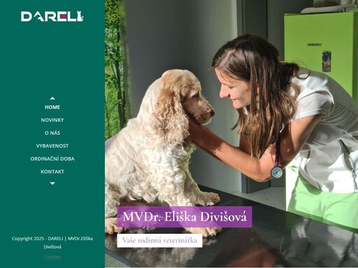 mvdr. eliška divišová a ordinace dareli provází vaše mazlíčky celým životem. nabízíme komplexní veterinární péči s individuálním a empatickým přístupem. jsou tu pro nás, buďme i my pro ně.