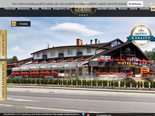 oficíální web wellness hotelu eroplán rožnov pod radhoštěm, luxusní ubytování v beskydech s wellness službami, 4* hotel v rožnově - restaurace. 