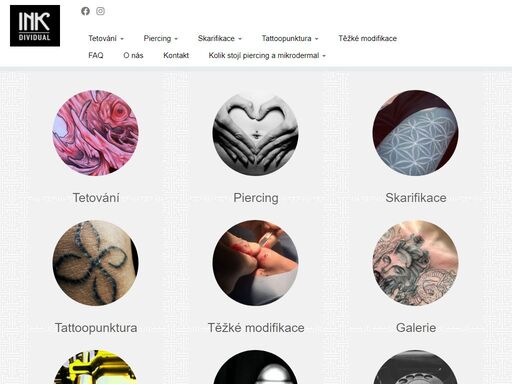inkdividual se krom tetování a piercingu věnuje skarifikaci a těžkým tělesným modifikacím, jako jsou například splity jazyka nebo rekonstrukce ušních lalůčků. provozuje také kadeřnictví a holičství. věnujeme se také líčení a stylingu. pořádáme hair & fashion show. vždy chceme vyjít maximálně vstříc vaším představám.