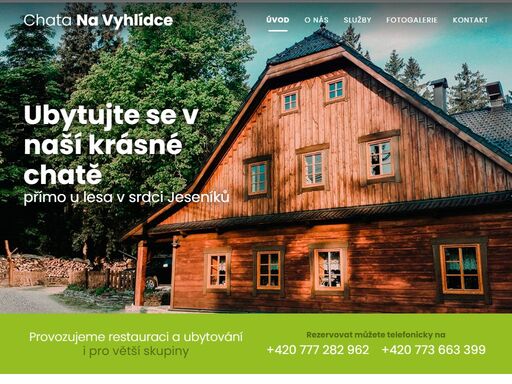 naše chata na vyhlídce se nachází v malebné horské vesničce nová ves. svou polohou na úpatí hrubého jeseníku náleží k nejvýše položeným obcím moravy. chata je obklopena pouze lesy, což zaručuje zaručený odpočinek a relax.
