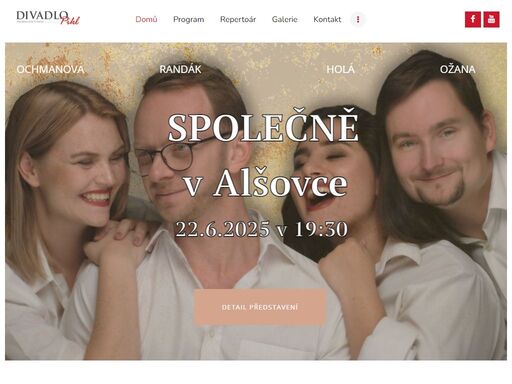 jsme domovem pro umělecké talenty, kteří vytvářejí nezapomenutelná představení. s komorními hrami jako klíče na neděli až po muzikály.