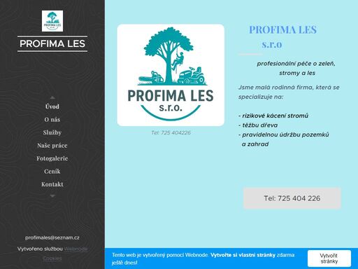 profesionální péče o zeleň, stromy a les