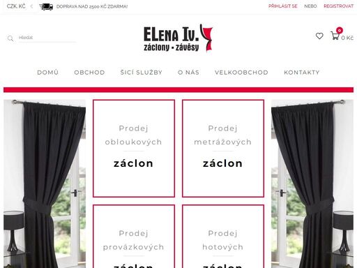 obchod s záclonami a závěsy elenaiv 