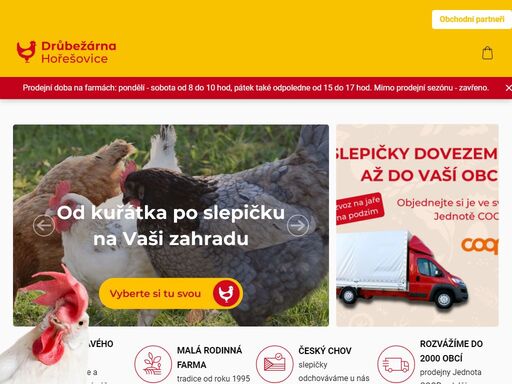 zabýváme se chovem a prodejem kuřic. nabízíme slepičky dominant, slepičky horal, slepičky bowans, dekalb white, isa sussex a slepičky moravia bsl. prodáváme je maloodběratelům i velkoodběratelům (zejména v síti družstev coop jednota), obvykle na jaře a na podzim.