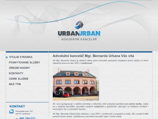 advokátní kancelář urban a urban lanškroun.