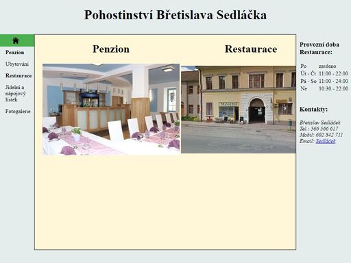 stránky doubravnické hospody.