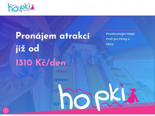 | atrakce hopki | pronájem profi atrakcí | frýdek - místek | ostrava | havířov | třinec