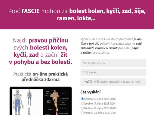 jak díky unikátnímu terapeuticko - pohybovému systému faspo své tělo vrátíš do kvalitního života a začneš žít bez bolesti.