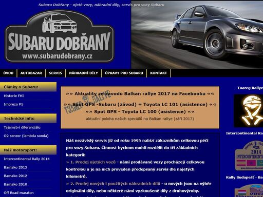 subaru dobřany - prodej vozů,náhradních dílů a servis zn. subaru