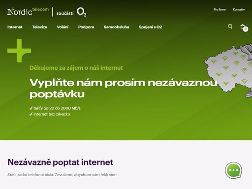 telekomunikační operátor nordic telecom poskytuje 5g internet vzduchem, iptv, mobilní internet a další služby.
