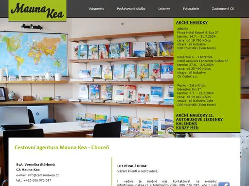 ca mauna kea - cestovní agentura choceň