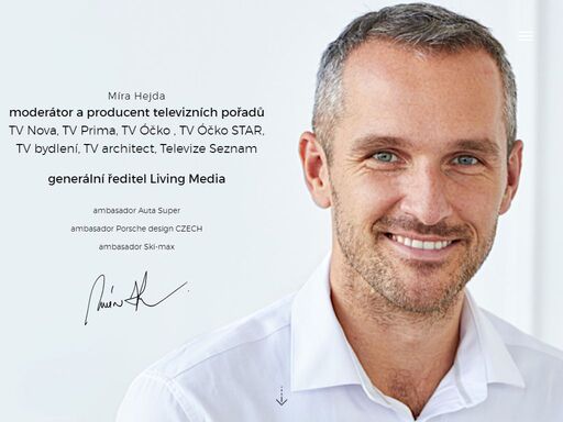moderátor, producent televizních pořadů, kreativní marketing manager, generální ředitel living media