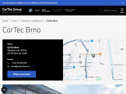 autorizovaný servis bmw & mini ? cartec brno je člen skupiny cartec group ? záruční i pozáruční servis ? originální příslušenství