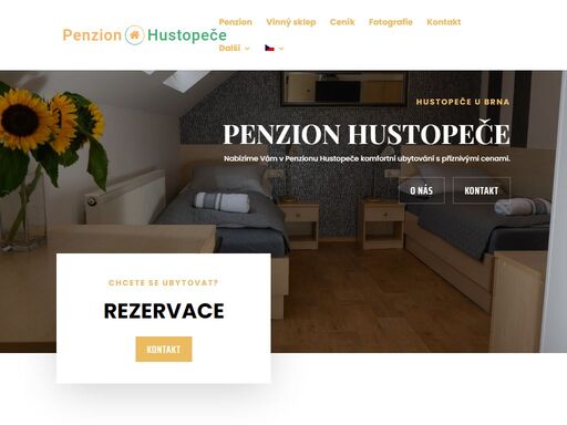 nabízíme vám v penzionu hustopeče komfortní ubytování s výhodnými cenami.