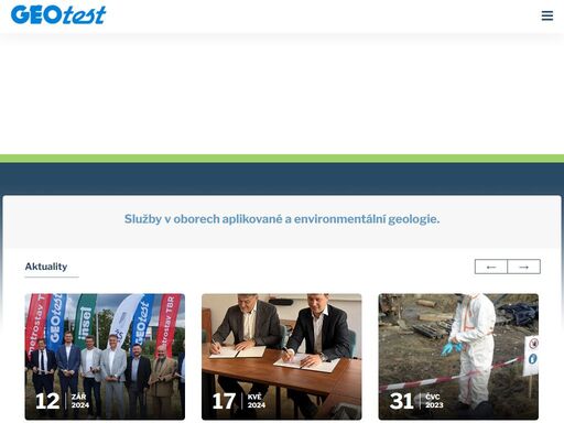 služby v oborech aplikované a environmentální geologie. ochrana životního prostředí, hydrogeologie, sanace, inženýrská geologie a geotechnika.