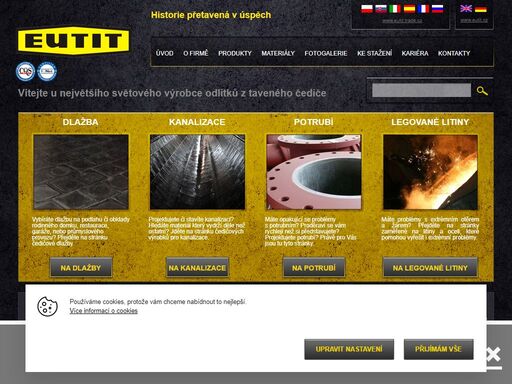 jsme výrobce dlaždic, kanalizací a potrubí z taveného čediče a eucoru.