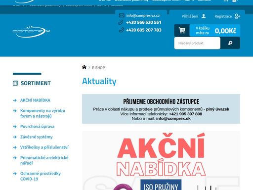 komponenty pro výrobu forem a nástrojů, závěsné prostředky, tryskací materiály (abraziva), omílací stroje, tělíska, vstřikolisy, čistící granuláty.