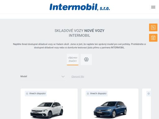 intermobil, s.r.o., ihr spezialist für volkswagen, volkswagen nutzfahrzeuge,autohaus, auto, carconfigurator, gebrauchtwagen, aktuelle sonderangebote, finanzierungen, versicherungen