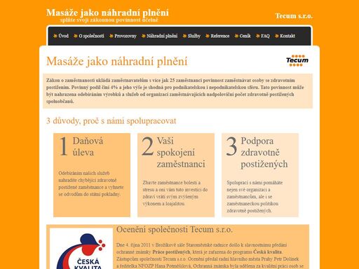 odebíráním našich služeb nahradíte chybějící zdravotně postižené zaměstnance a vyhnete se odvodům do státní pokladny.
