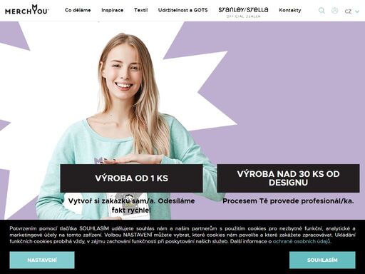 merchyou nabízí kvalitní a udržitelný eko potisk triček a dalšího textilu za skvělé ceny.