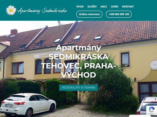 na trhu je náš hotel již od roku 1990. ubytování v apartmánech s kuchyňkou a dvoulůžkových a jednolůžkových pokojích s vlastním sociálním zařízením a koupelnou včetně snídaně. apartmány sedmikráska tehovec, praha-východ.