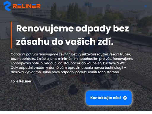 odpadní potrubí renovujeme zevnitř. bez vysekávání zdí, bez řezání trubek, bez nepořádku. zkrátka jen s minimálním nepohodlím pro vás.