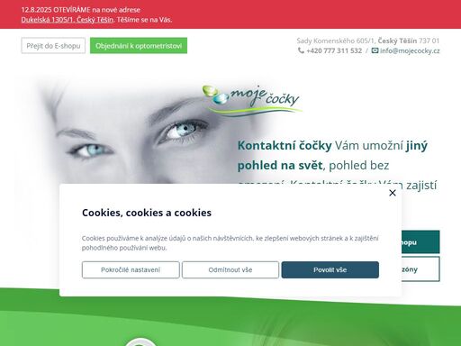kontaktní čočky a příslušenství přímo od lékaře a českých distributorů. air optix, acuvue, dailies, freshlook, k okamžitému vyzvednutí v českém těšíně a okolí