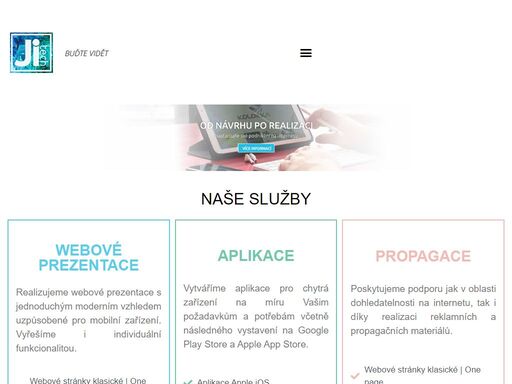 realizujeme webové prezentace s jednoduchým moderním vzhledem uzpůsobené pro mobilní zařízení. vyřešíme i individuální funkcionalitou.