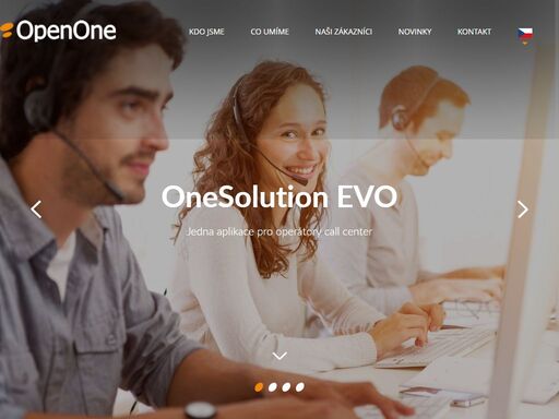 openone řešení pro call centra, kontaktní centra, cool centra, pobočkovou síť i backoffice,  aplikace i poradenské a konzultační služby