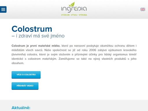 colostrum je první mateřské mléko, které ihned po narození předává dětem a mláďatům nenahraditelné obranné látky a živiny nutné pro jejich zdravý vývoj.