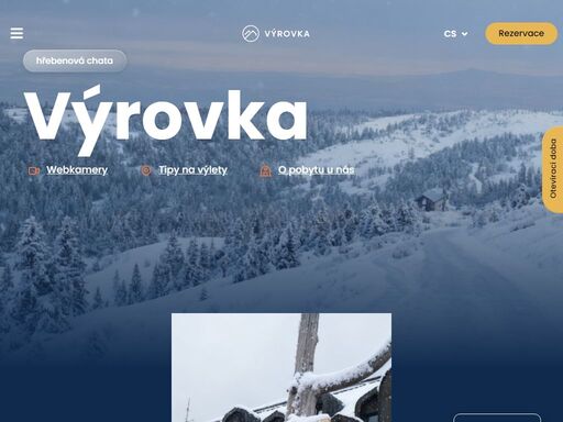 chata výrovka v krkonoších. ubytování na hřebenech. trasy na sněžku, luční boudu, pec pod sněžkou. klid, východy slunce, horská turistika. rezervujte online.