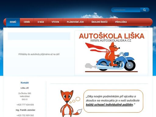 www.autoskolaliska.cz