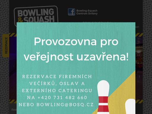 restaurace bowling a squash svitavy 