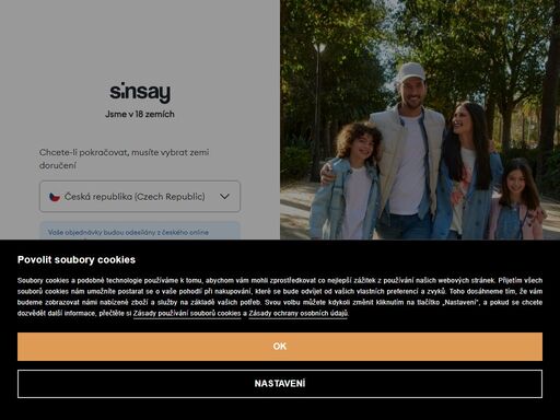 welcome to sinsay online store. your place to shop women, men and kids fashion. choose your country and enjoy great fashion at great prices!
