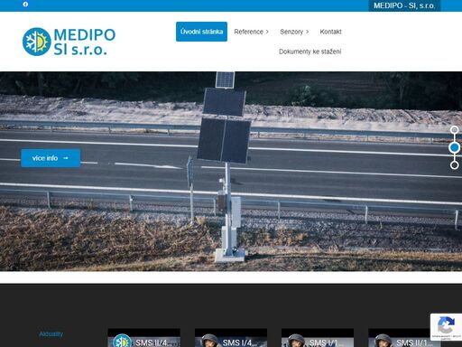 medipo - si, s.r.o. jsme česká firma, vyrábime, vyvíjíme, dodáváme a servisujeme silniční meteorologické stanice pro včasnou silniční údržbu.