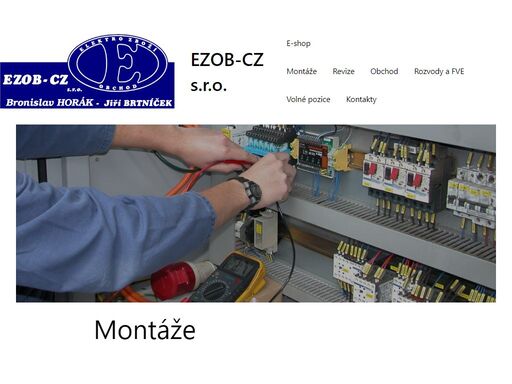 firma | ezob - cz s.r.o. - elektromontáže, revize a prodej