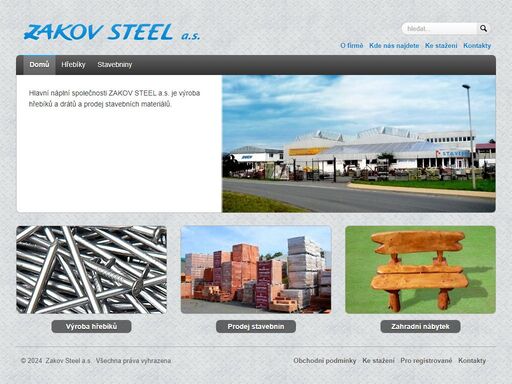výroba a prodej hřebíků - zakov steel a.s. lanškroun.