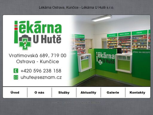 www.lekarnauhute.cz