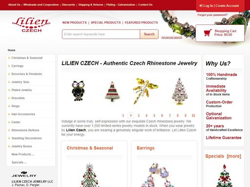 exquisite, handcrafted czech rhinestone jewelry, custom-order designs, vast selection – choose from over 3,500 unique, limited-series models in stock now..