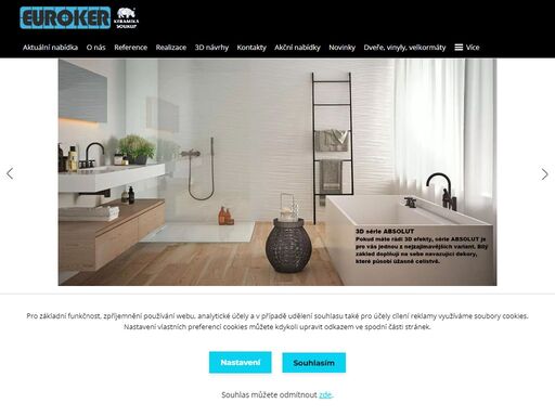 euroker - koupelny, obklady, dlažby, sanita, vinylové podlahy, interiérové dveře
