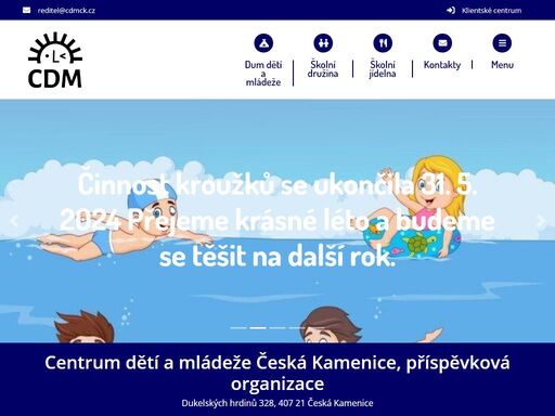 centrum dětí a mládeže česká kamenice, příspěvková organizace