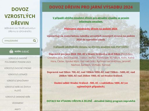 www.dovoz-drevin.cz