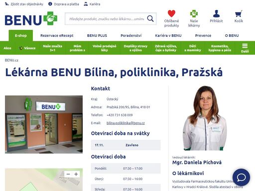 ?bílinská lékárna se specializuje na geriatrickou péči, speciální výživu a péči o zuby. nechejte si poradit proškoleným personálem a buďte fit!?