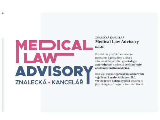 www.medicallawadvisory.cz