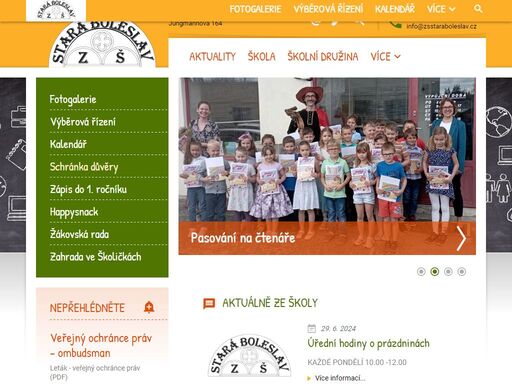 oficiální webové stránky základní školy ve staré boleslavi.
